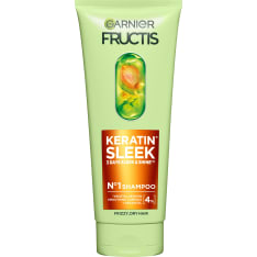 Garnier Fructis Keratin Sleek 200ml shampoo pörröisille hiuksille