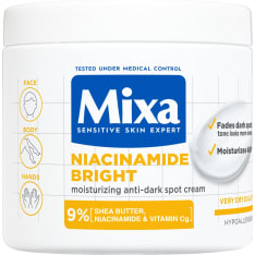 Mixa Niacinamide Bright 400ml nourishing body lotion to combat dark patches
