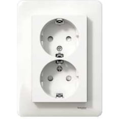Schneider Electric Exxact 2-part grounded socket