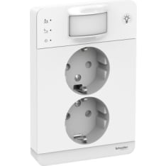 Schneider Electric Exxact 2-osainen pistorasia+liiketunnistin