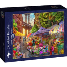Bluebird Flower Market Brooklyn 1000p jigsaw puzzle