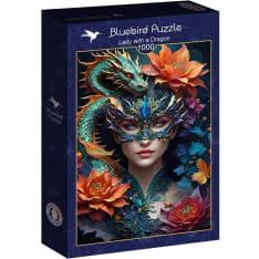 Bluebird Lady With a Dragon 1000p palapeli