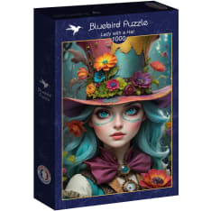 Bluebird Lady With a Hat 1000p palapeli