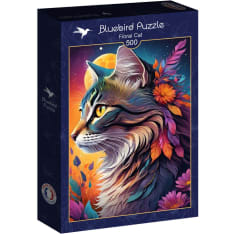 Bluebird Floral Cat 500p palapeli