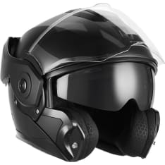 Nox Premium Spinner matt black opening helmet