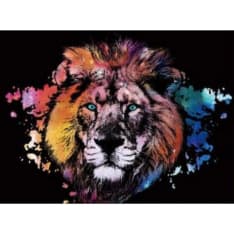Figured Art Scratch Painting Lion