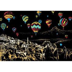 Figured Art Scratch Painting Balloons in Turkey