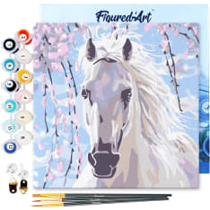Figure'd Art Mini numeromaalaus White Horse