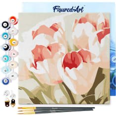 Figure'd Art Mini numeromaalaus Blooming Tulips