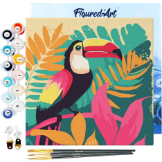 Figure'd Art Mini numeromaalaus Tropical Toucan