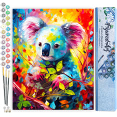 Figure'd Art numeromaalaus Colourful Koala