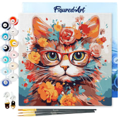 Figure'd Art Mini numeromaalaus Fantasy Cat