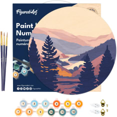 Figure'd Art Puinen numeromaalaus Autumn Valley