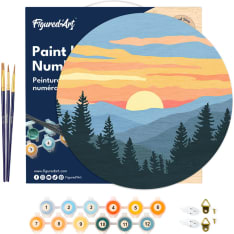 Figure'd Art Puinen numeromaalaus Pine Forest