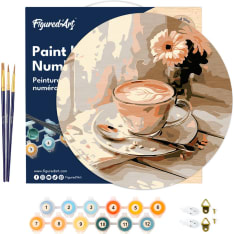 Figure'd Art Puinen numeromaalaus Morning Coffee