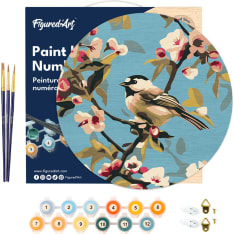 Figure'd Art Puinen numeromaalaus Bird on Branch
