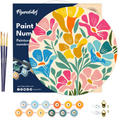 Figure'd Art Puinen numeromaalaus Colorful Floral