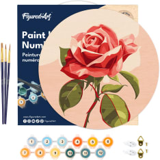 Figure'd Art Puinen numeromaalaus Red Rose
