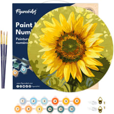 Figure'd Art Puinen numeromaalaus Sunflower