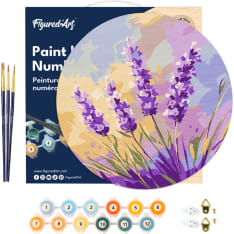 Figure'd Art Puinen numeromaalaus Lavender