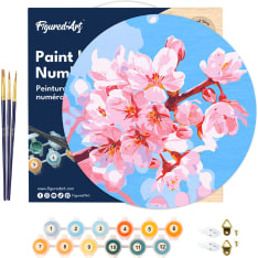 Figure'd Art Puinen numeromaalaus Cherry Blossom