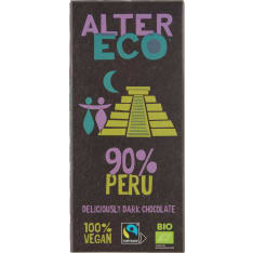 Alter Eco 100 g 90% chocolate