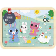 Janod Wooden farm puzzle