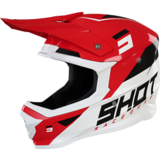 SHOT Furious Chase red/white glossy helmet