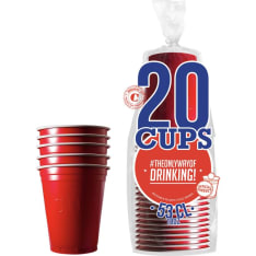 Plastic mug 530ml 20 pcs
