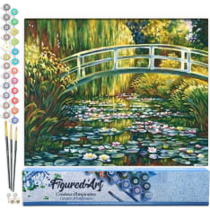 Figure'd Art numeromaalaus Water Lily Pond