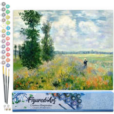 Figure'd Art numeromaalaus Monet Field