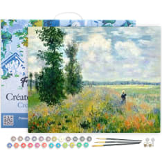 Figure'd Art numeromaalaus Monet Field of Pop