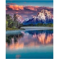 Figured Art Timanttimaalaus Mountain Landscape