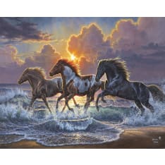 Figure'd Art Horse Trio numeromaalaus