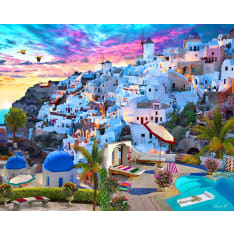 Figure'd Art numeromaalaus Landscape of Greece
