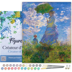 Figure'd Art numeromaalaus Monet's Woman