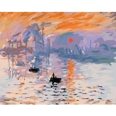 Figure'd Art Monet Sunrise numeromaalaus