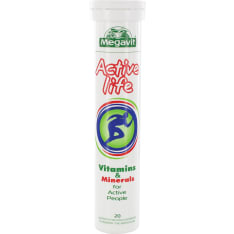 Megavit Active Life 20 effervescent tablets. dietary supplement