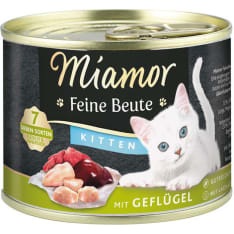 Miamor Feine Beute Kitten Siipikarja 185 g purkki kissan täysravinto