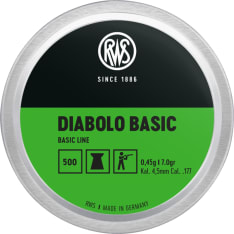 RWS Basic Diabolo 4,5mm 500 kpl ilma-ase luoti
