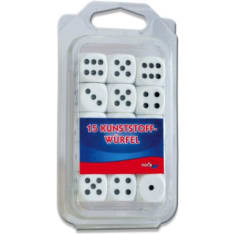 Noris 15 pcs plastic D6 dice