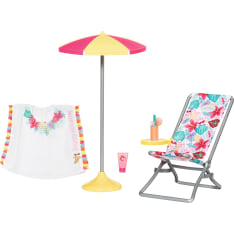 Baby Born Holiday Deckchair Set rantatuoli 43cm nukelle