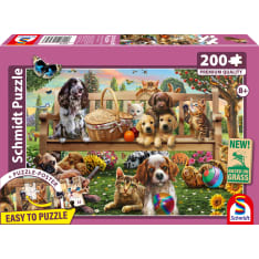 Schmidt A Garden Picnic For Dogs And Cats 200p puzzle