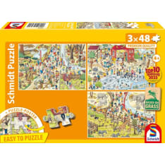 Schmidt Fun at the Zoo 3x48p puzzle