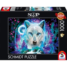 Schmidt Sheena Pike: Neon Arctic Wolf 1000p Jigsaw Puzzle