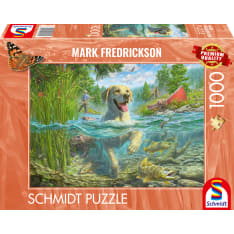 Schmidt Yellow Labrador Goes Fishing 1000p puzzle