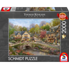 Schmidt Summer in Cobblestone Village 2000p jigsaw puzzle