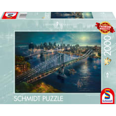 Schmidt Thomas Kinkade: Moonlight Over Manhattan 2000p Jigsaw Puzzle