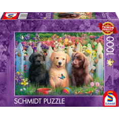 Schmidt Cute puppies scene 1000p puzzle