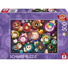Schmidt Coffee art Kittens 500p Jigsaw Puzzle